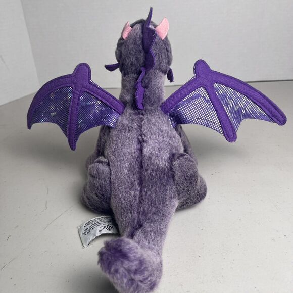 Russ Berrie Purple Pink Dragon Plush Stuffed Animal 7" Tall Collectible Toy - Picture 14 of 16